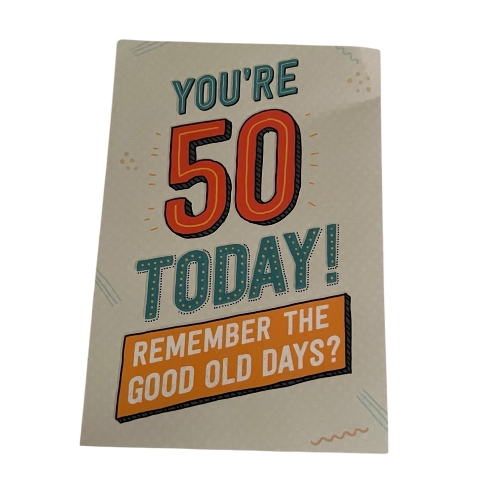 You're 50 Today! Greeting Card 50th Birthday Card Hallmark Dinosaur Pop Up
